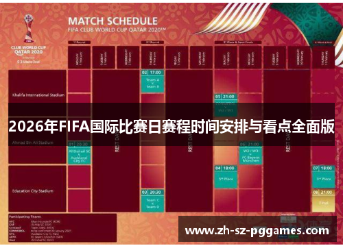 2026年FIFA国际比赛日赛程时间安排与看点全面版
