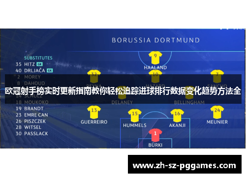 欧冠射手榜实时更新指南教你轻松追踪进球排行数据变化趋势方法全 欧冠射手榜实时更新指南教你轻松追踪进球排行数据变化趋势方法全